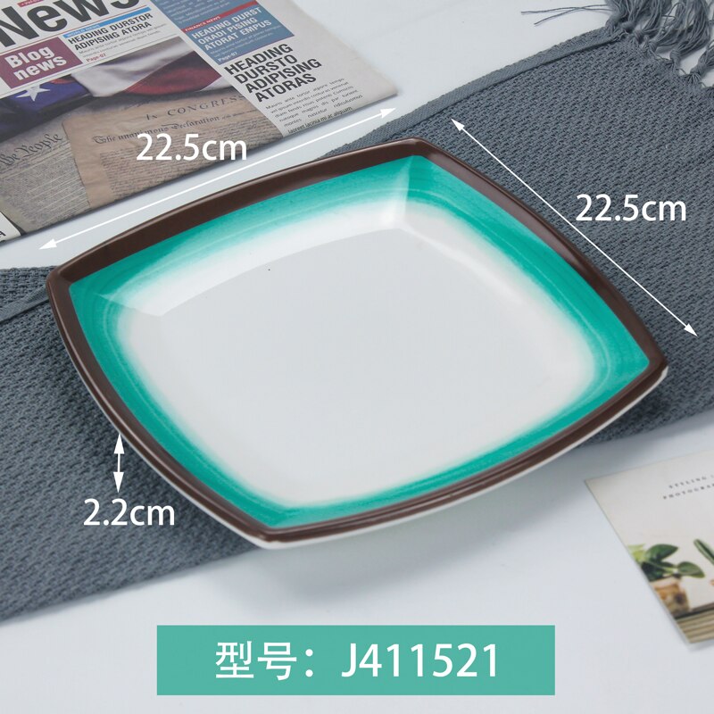 A8 vaisselle en mélamine assiette de forme spéciale pour usage domestique et Restaurants servant plat porcelaine cai die dîner: J411521