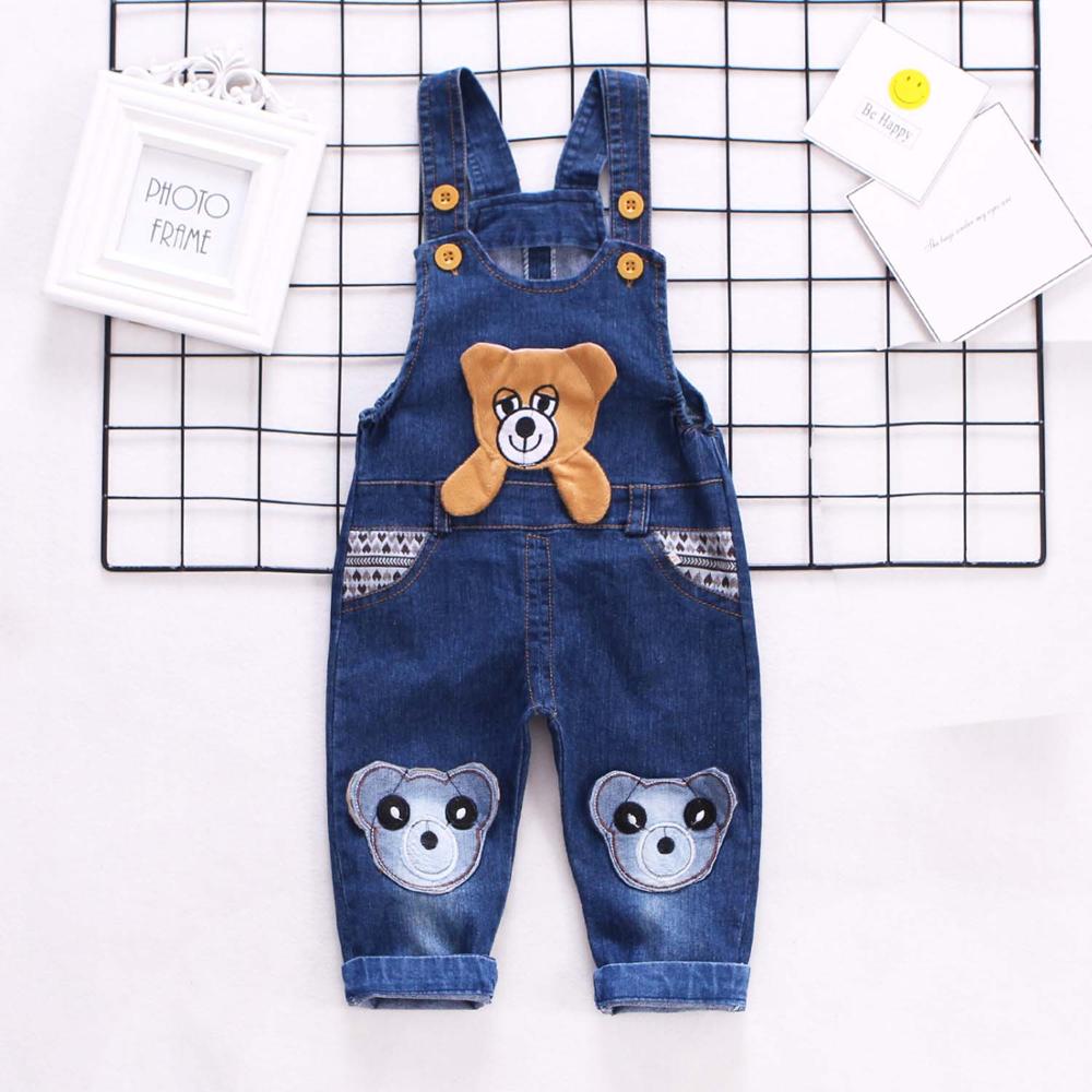 IENENS Toddler Boy&#39;s Denim Overalls Baby Cartoon Dungarees Infant Long Pants Kids Boy Jeans Jumpsuit Clothes Clothing Trousers: 18-24M