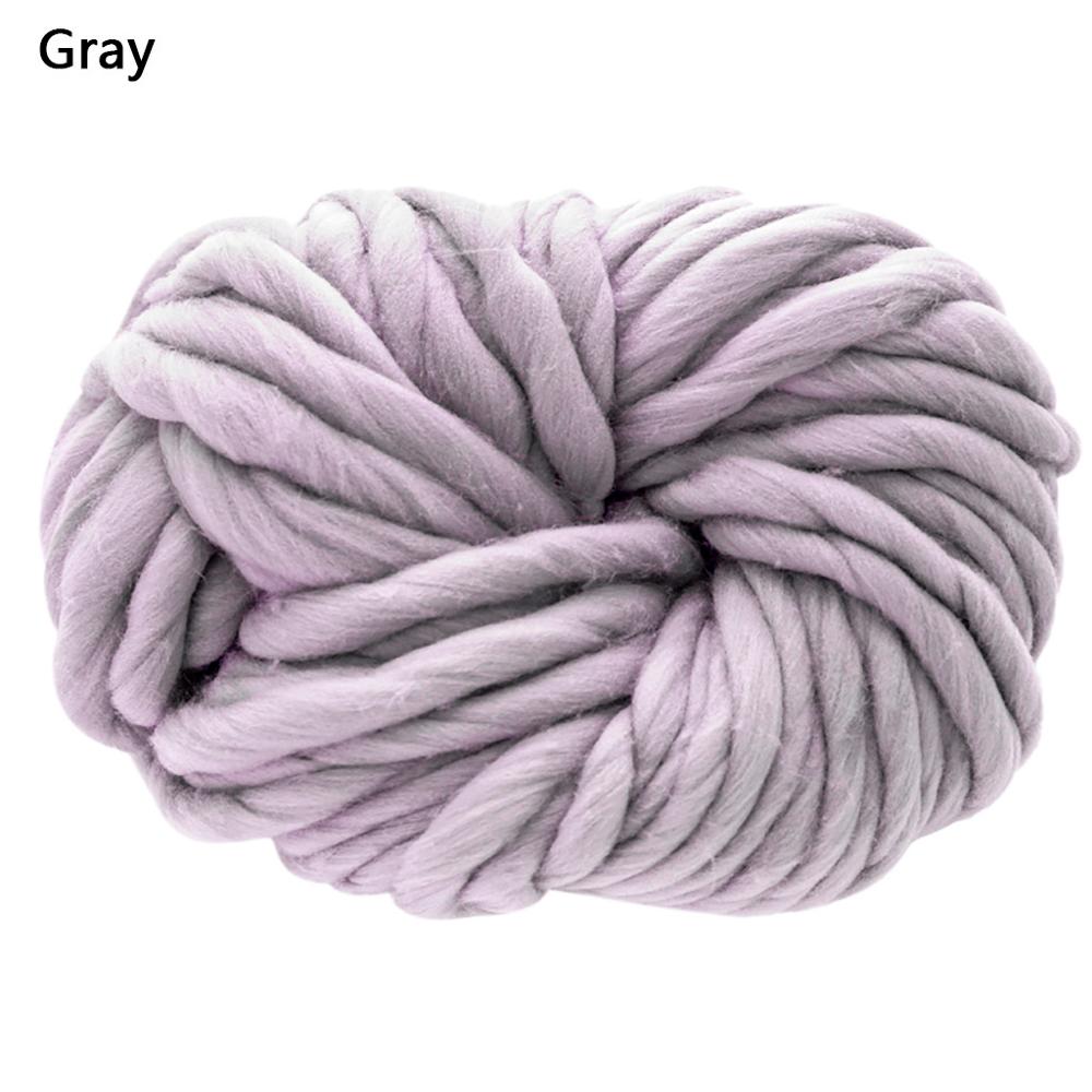 Chunky Zachte Wol Garen Sjaal Knit Dikte Warme Muts Huishoudelijke Benodigdheden Super Dikke Natuurlijke Wol Katoenen Draad Spinning Q4: Gray