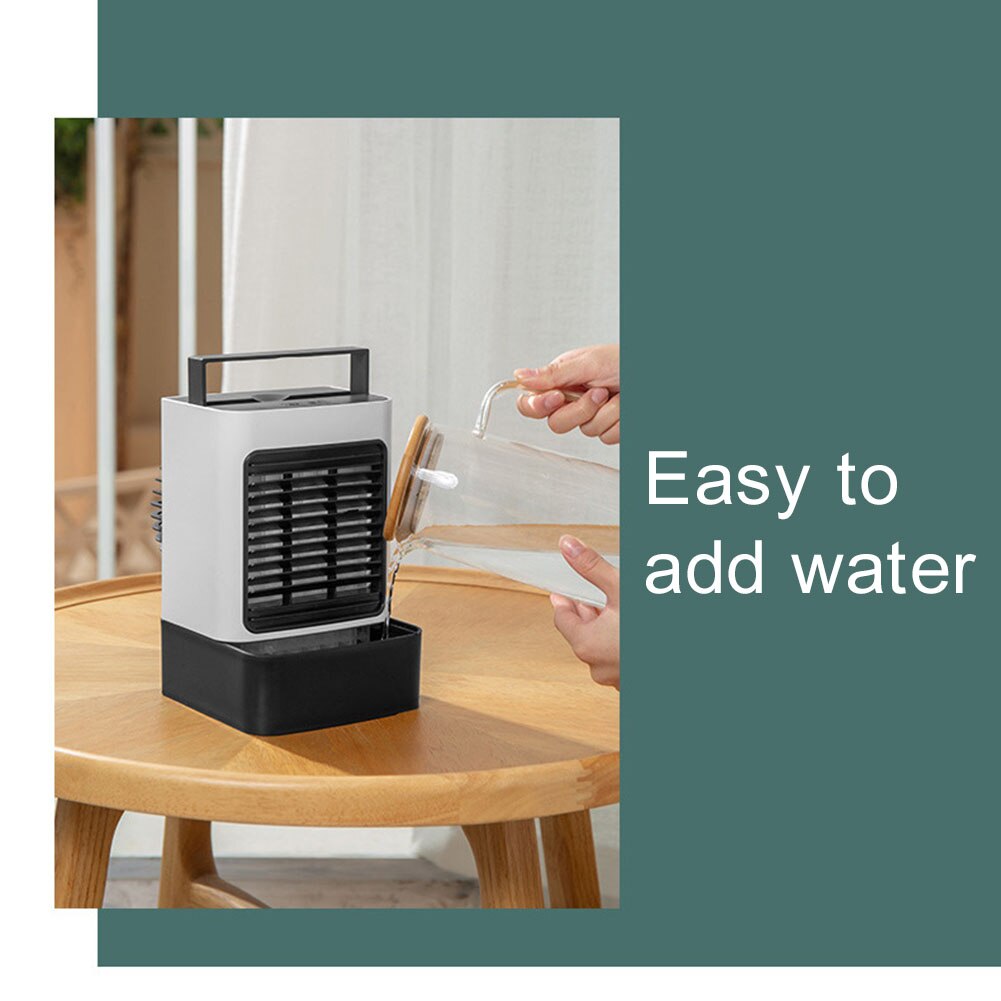 Draagbare Mini Usb Stille Airconditioner Luchtbevochtiger Desktop Anion Koelventilator Draagbare Airconditioner Koele Wind Airconditioning