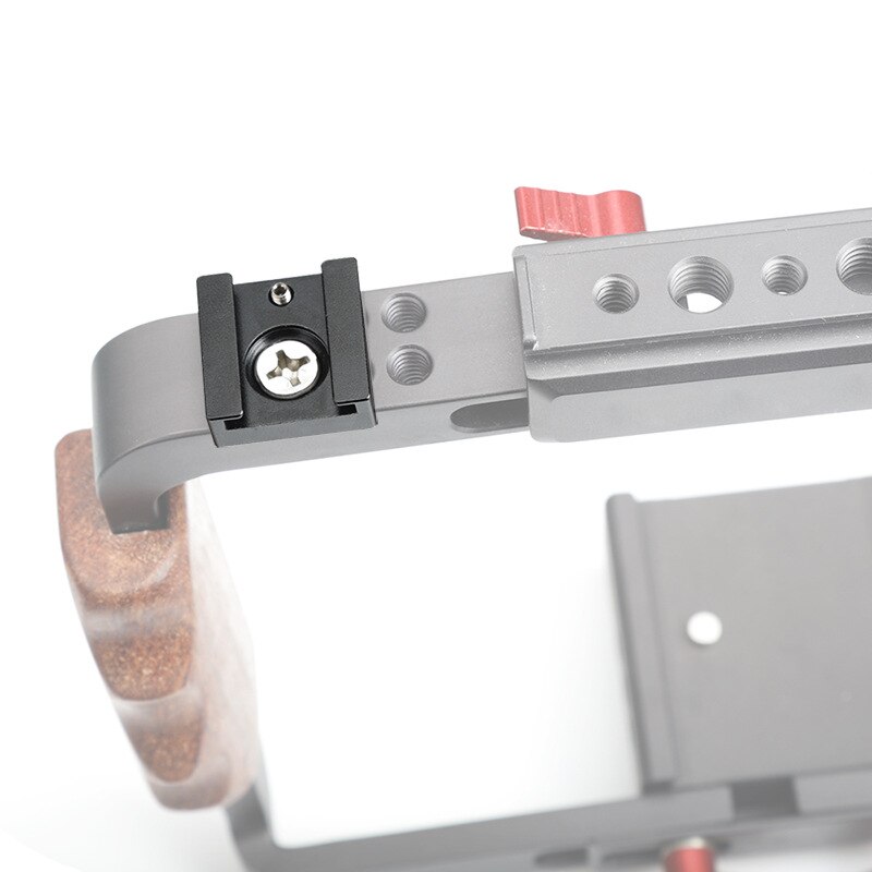 Suporte de sapato frio multifuncional de liberação rápida adequado para fotografia suporte da lâmpada base de sapata fria luz de preenchimento suporte de sapato frio