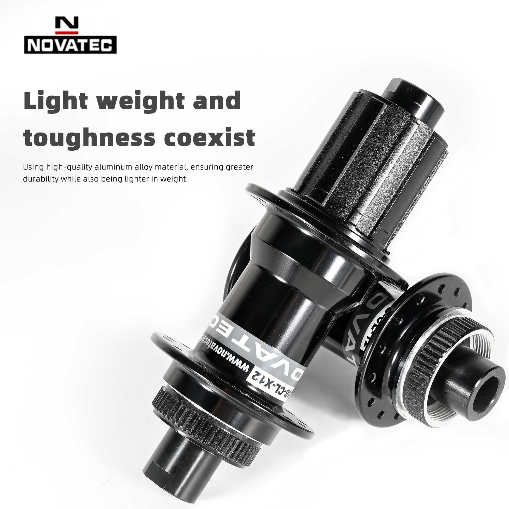 Novatec MTB/Road Bike Hubs D981SB/D872SB Bike Hub Center Lock Disc Brake 28 Holes 4 Bearings HG 8/9/10/11-Speed 100/142x12mm