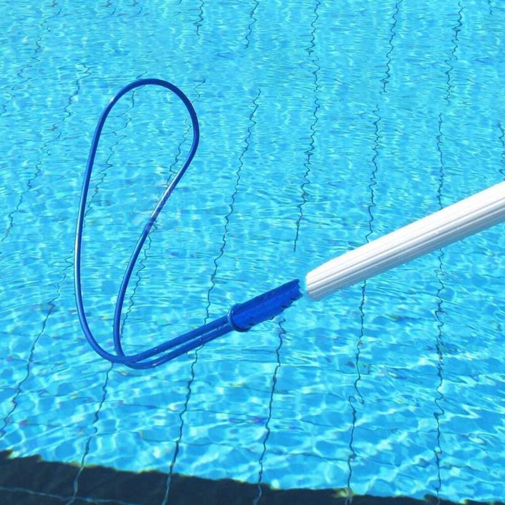 Portable Aluminum Alloy Telescopic Handle Stick for Brushes Salvage Net Swimming Pool Cleaning Tool