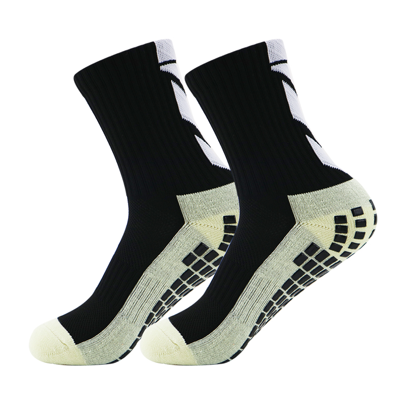 Calcetines de fútbol antideslizantes para fútbol, antihombres, adolescentes, niños, calcetines deportivos con agarre, calcetines de en negro, blanco y azul: Lavanda
