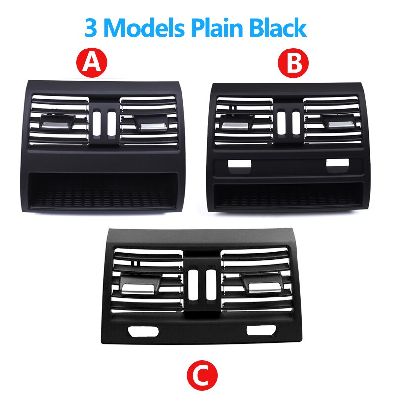 Couvercle de panneau de Grille de ventilation arrière de climatiseur arrière de luxe avec Chrome pour BMW 5 F10 F11 F18 520i 523i 525i 528i 535i