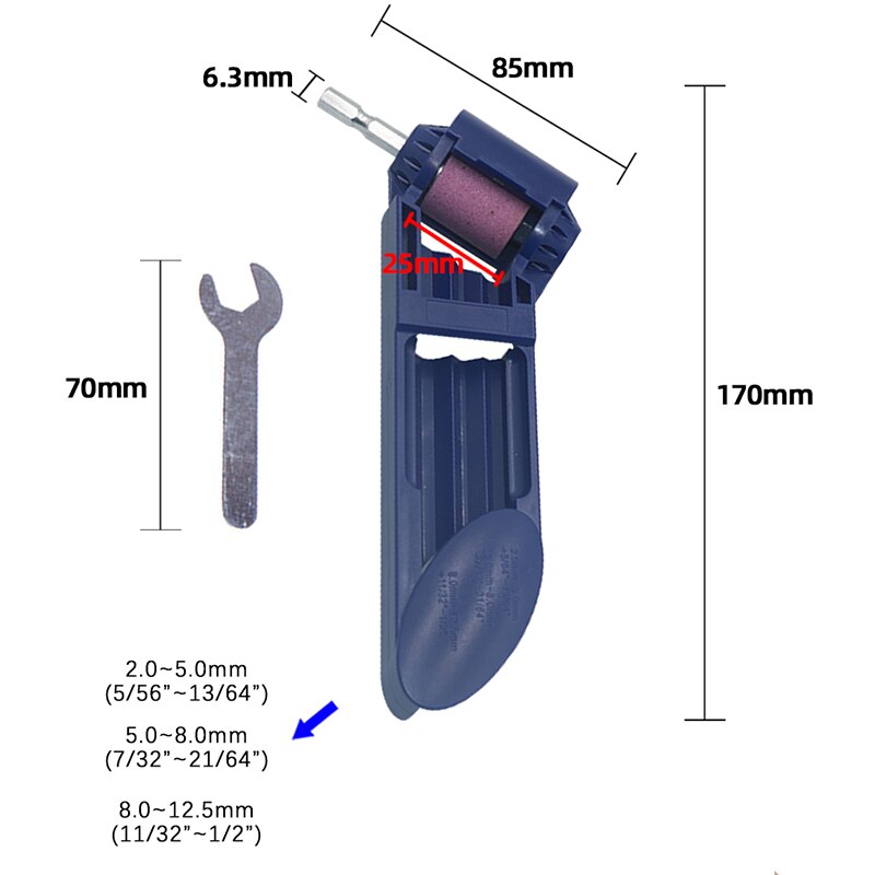 1 Set Korund Slijpschijf Boor Slijper Titanium Boor Draagbare Boor Aangedreven Tool Onderdelen Auxiliary Tool