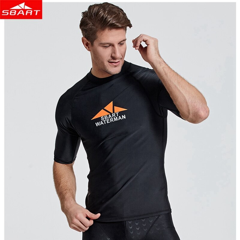 Sbart Mannen Korte Mouwen Super Elastische Zwemmen Duiken Surfen Uv Bescherming Strand Jas Rash Guards Paar Zonnebrandcrème Kleding