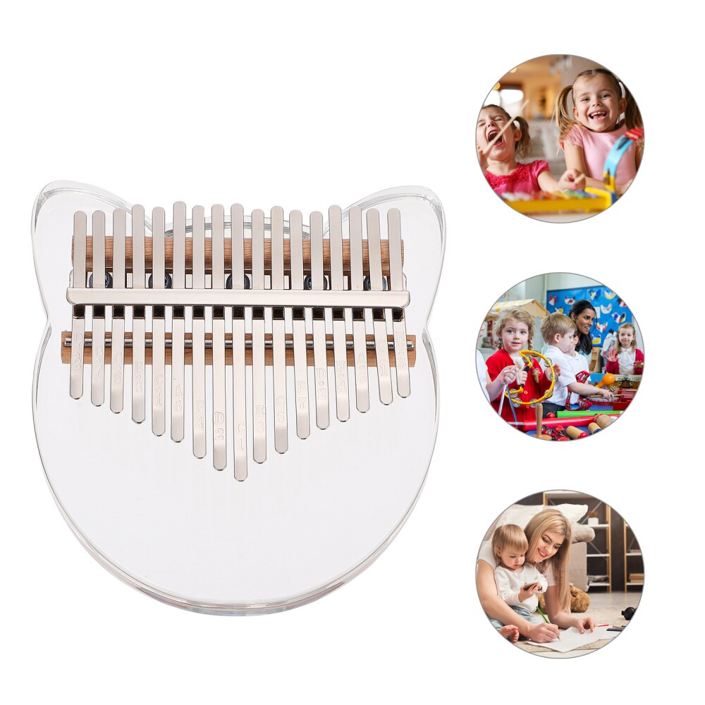 Draagbare Vinger Piano Toetsen Kat Vorm Mbira Begi... – Vicedeal