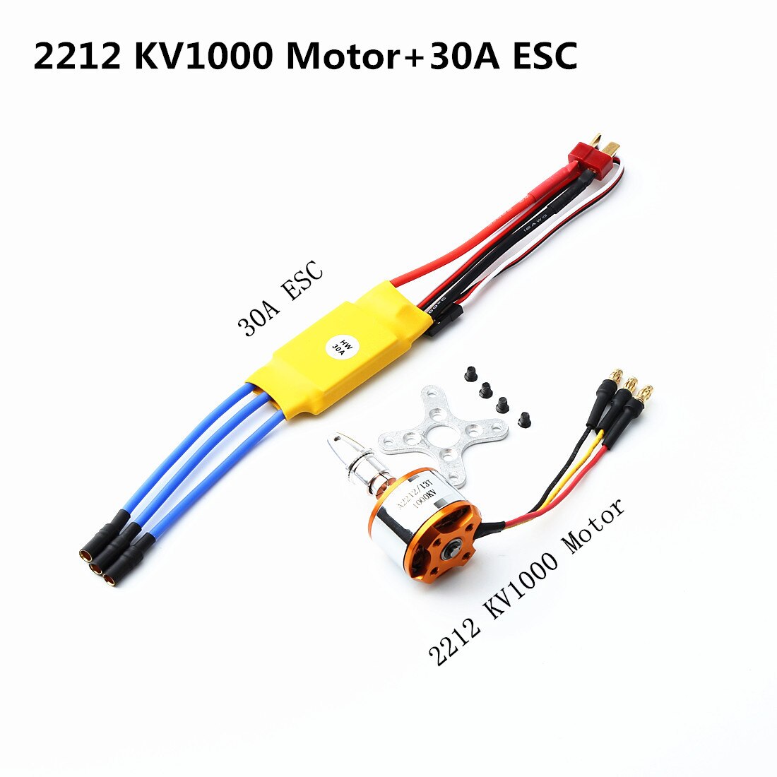 A2217/A2212 2200KV / 1000KV Brushless Motor 30A / 40A ESC SG90 9G Micro Servo With T plu for RC Fixed Wing Plane Helicopter
