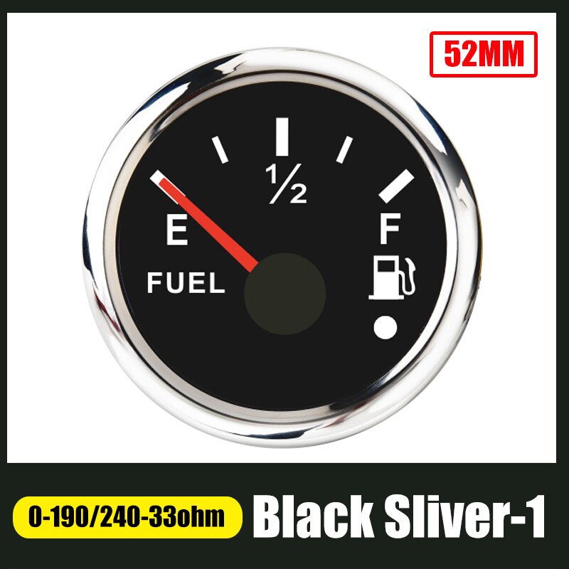 Indicatore di livello del carburante digitale impermeabile 52mm per auto indicatore di livello per motore moto camper barca con allarme: BS-1