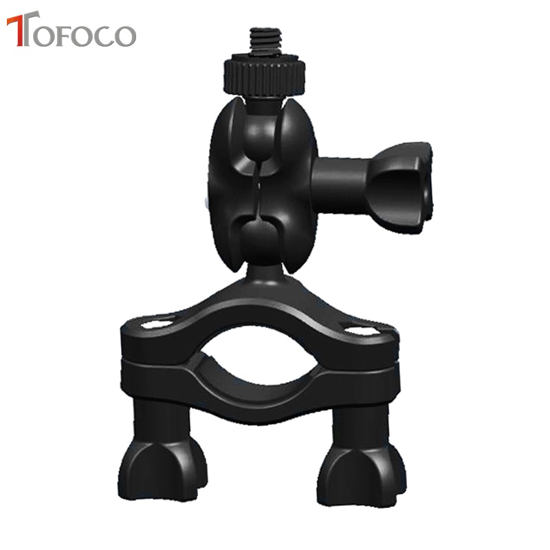 TOFOCO vélo guidon montage 1/4 vis pince support trépied pour caméra DV Gopro