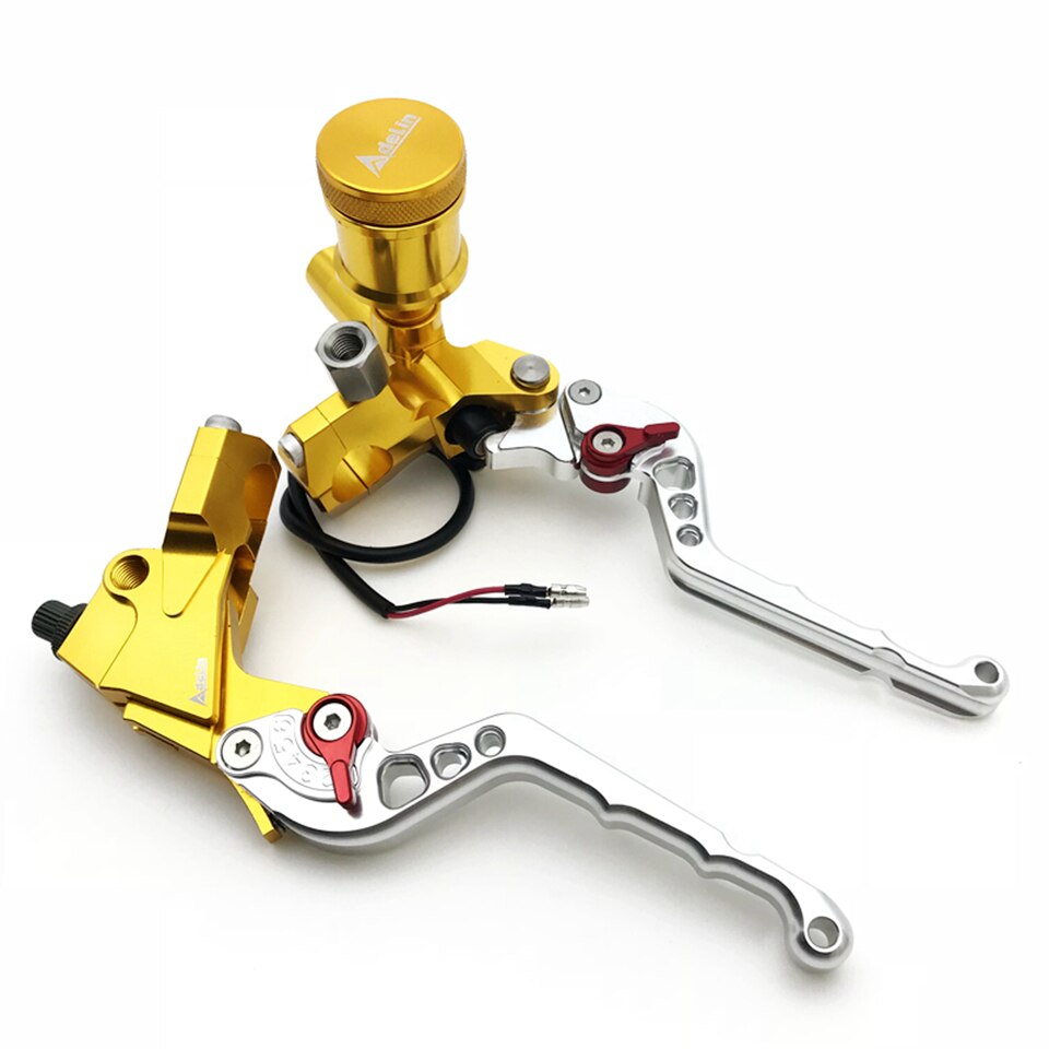 Levier maître cylindre hydraulique universel Adelin, 1 paire, 7/8 &quot;, 6 couleurs, pour frein avant et câble d&#39;embrayage, CNC