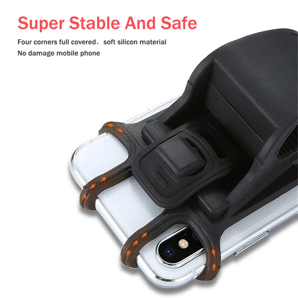 Kinderwagen Accessoires Universele Wandelwagen Siliconen Telefoon Houder Mobiele Telefoon Houder Voor Kinderwagen Fiets Gps Mount Bracket