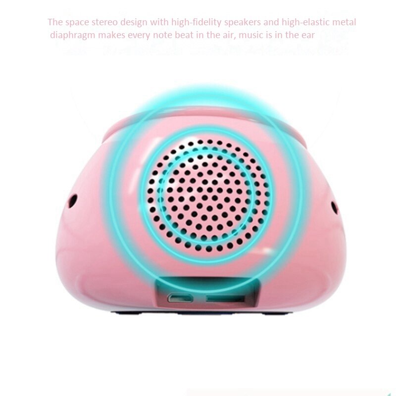 Press Sensor LED Night Light Multi-Function Smart Alarm Clock Bluetooth Speaker USB LED Night Lamp Pat Light Children Kids Chris