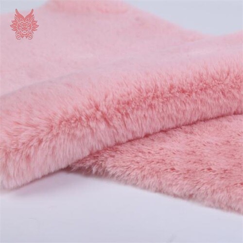 13 Kleuren Solid 2 Cm Faux Fur Stof Konijn Haar Pluche Imitatie Bont Stof Tissue Telas Tecidos Stoffen 160*50 Cm 1 Stuk SP4372: Lotus pink per pic