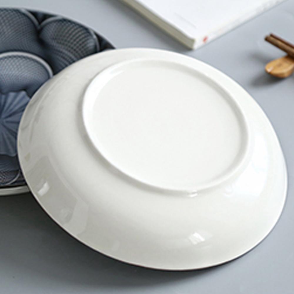 Assiette en céramique bol ensemble 4 pièces/Combo sous-glaçure forme ronde porcelaine vaisselle Support four lave-vaisselle CZY1017-4S