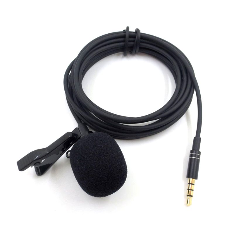 Mini Portable Microphone Condenser Clip-on Lapel Mic for iPhone An-droid Phone PXPE