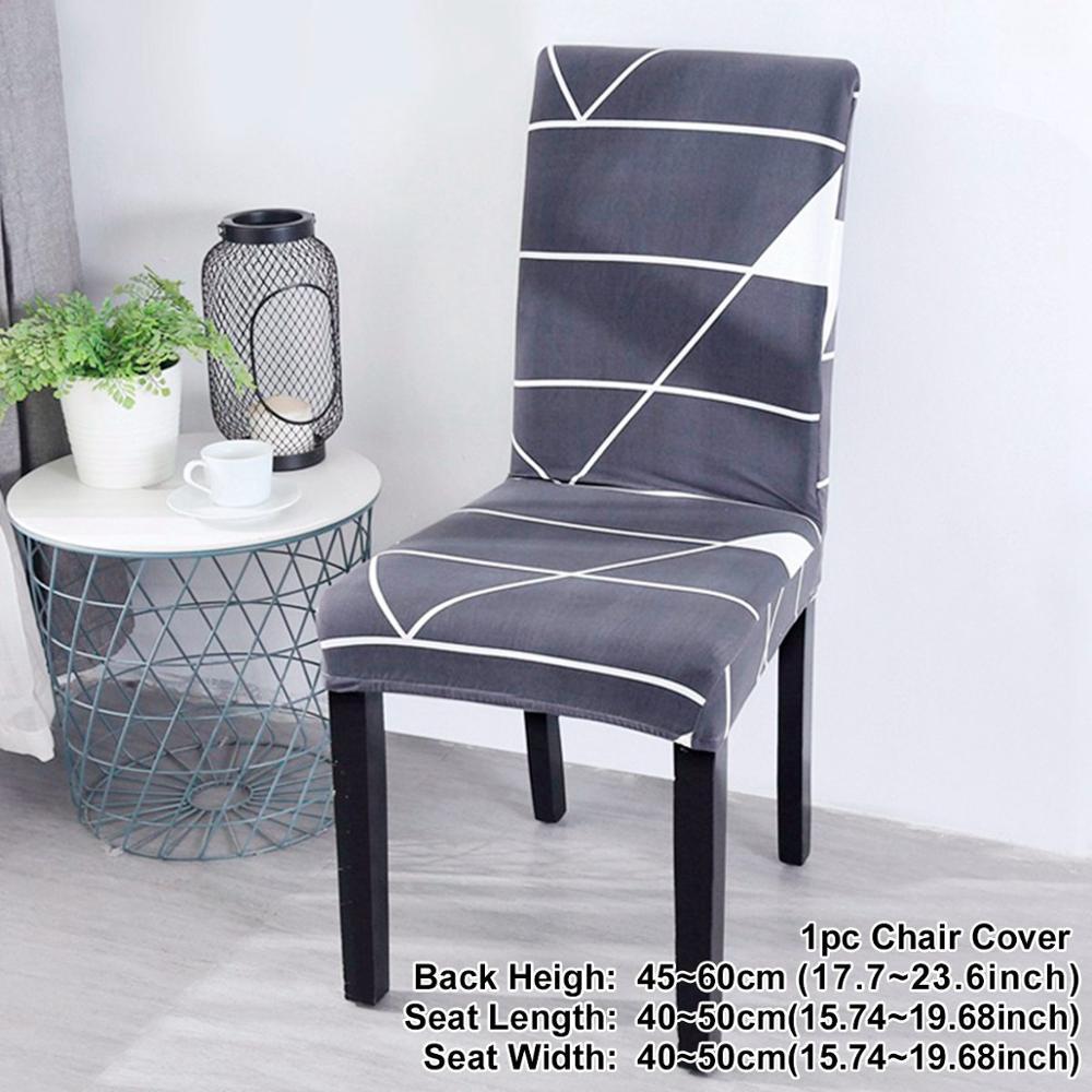 Housse de chaise élastique en spandex de style nordique royal, housse de siège de salle à manger extensible, housses de siège de chaise pour banquet de mariage, hôtel: Style 17