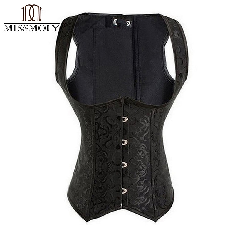 Miss Moly Steampunk Corset Sexy Unnderbust Gothic Top Plus Size Women Tummy Control Underwear Waist Trainer Lace Up Body shaper