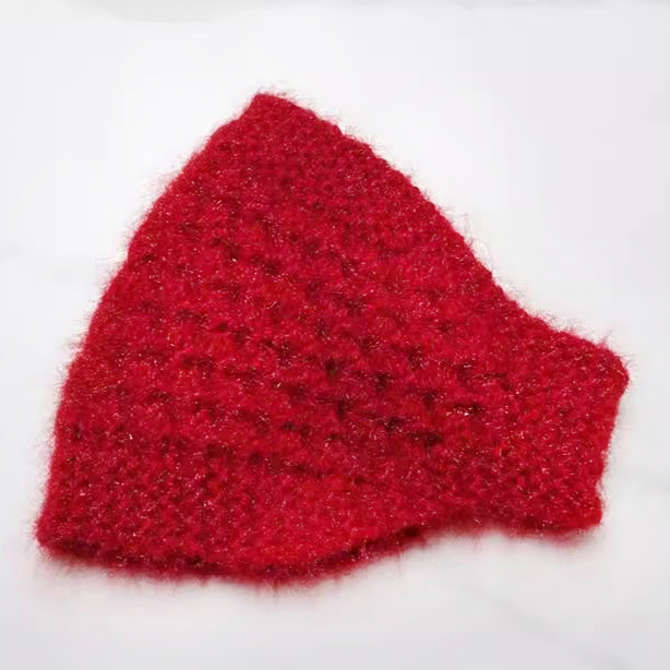 Vinter varmt stickat pannband vindtätt ullstickning varmt hårband kall höst täcka öron termisk huvudbonad håraccessoarer: Röd