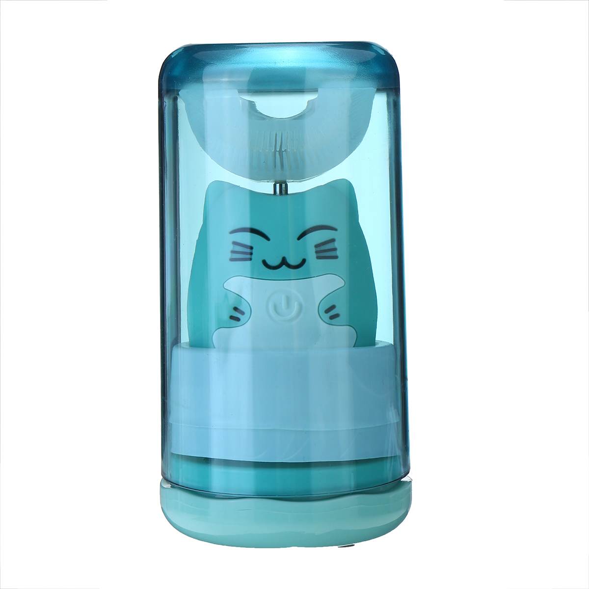 360° Sonic Automatic Electric Toothbrush With UV Light for Aged 2-13 Kid 3 Modes USB Charging IPX7 Waterproof Whitening Teeth: Blue Cat 7-13