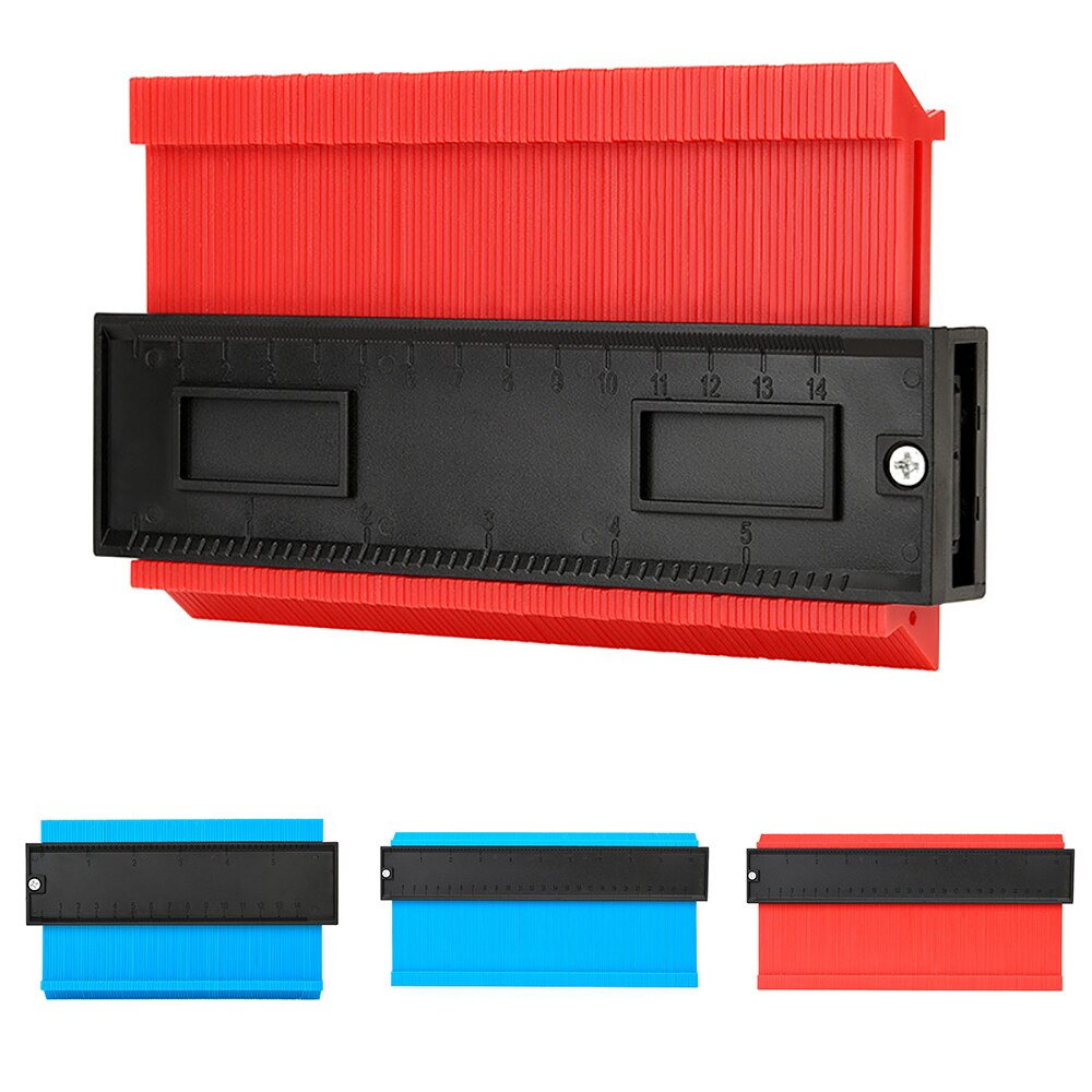 Multi-Functio Contour Profile Gauge Tiling Laminate Tiles Edge Shaping Wood Measure Ruler ABS Contour Gauge Duplicator