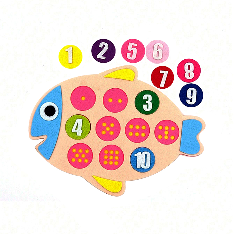 Kinder DIY Frühe Bildung Kinder Spielzeug Montessori Lehrmittel Zu Lernen Filz Praktische Mathematik Spielzeug Liefert für Kindergarten