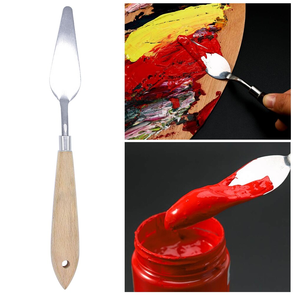 For Oil Acrylic School Painting Spatula Set Students Teachers Stainless Steel Art Supplies Spreading Palette