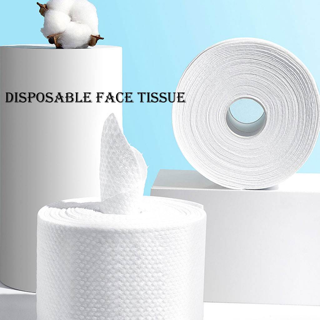 big roll toilet paper Facial Clean Non-woven Fabric Cotton Disposable Wash clean face Towel Tissue papel higienico