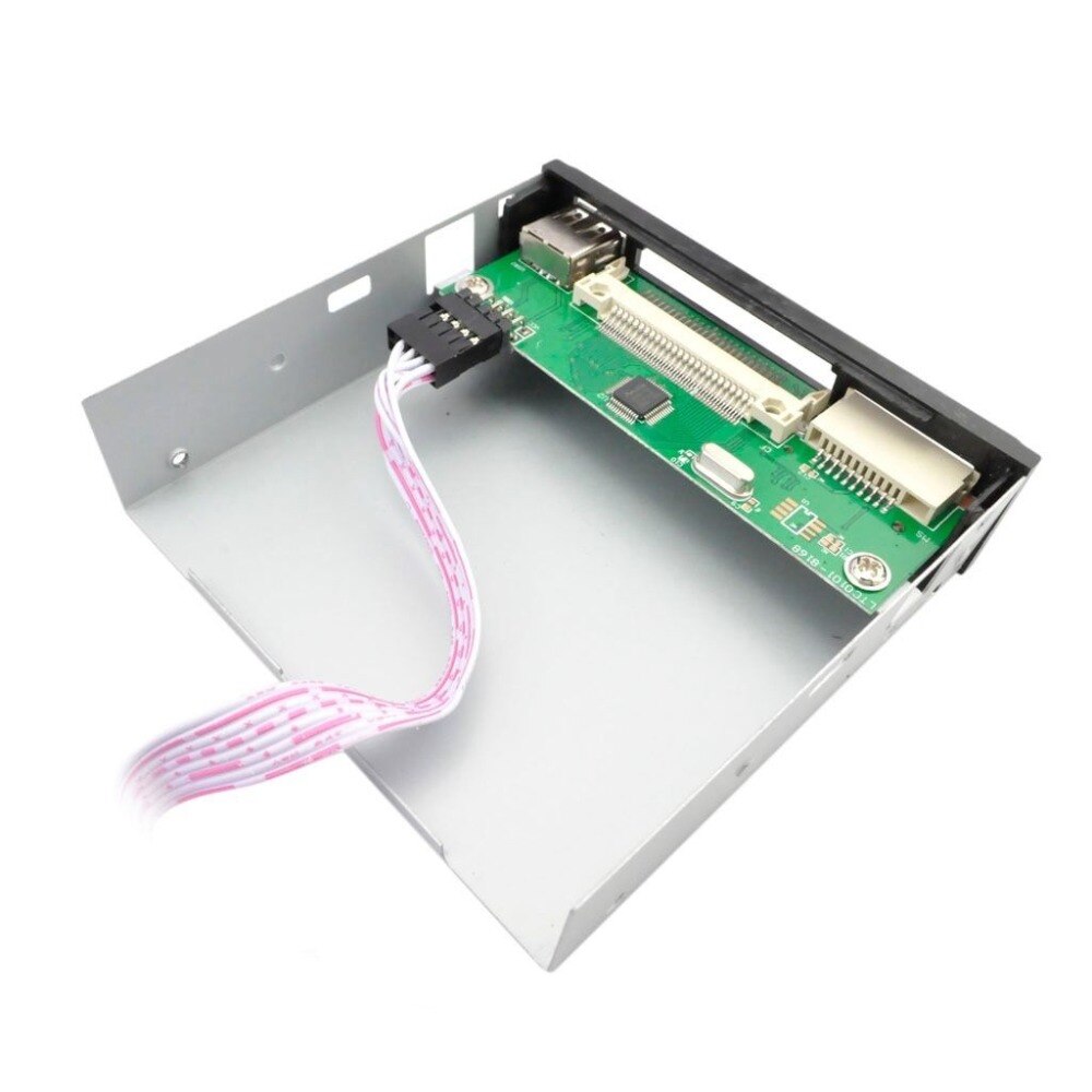 Lector de tarjetas internas multimemoria, todo en 1, de 3,5 ", USB metálico MS/XD/TF/CF/MD/SD/MMC