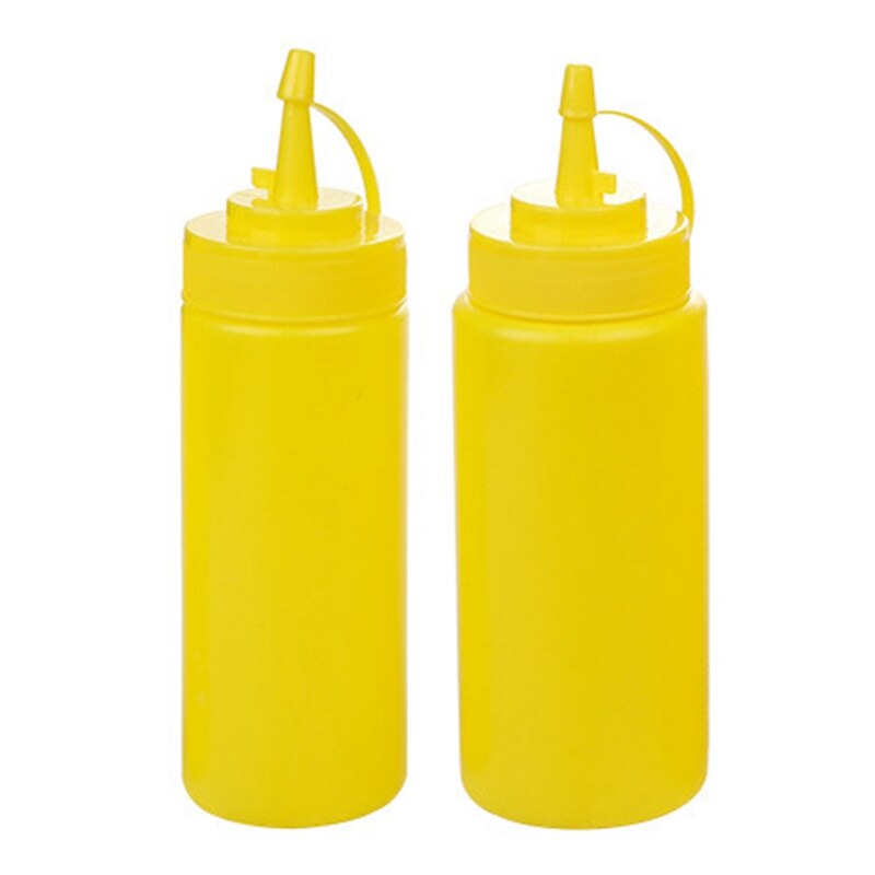 Squeeze Sauce Bottle Plastic Leak-proof Salad Squeeze Bottle Pointed Seasoning Bottle Dispenser Bottle Ketchup Sauce Bottle: YW