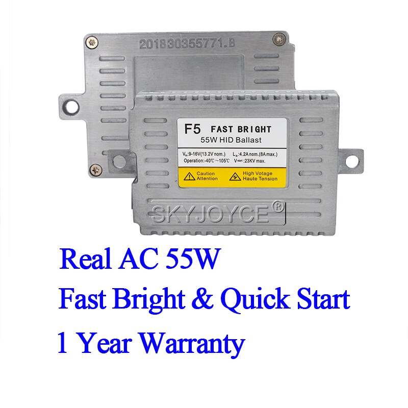 SKYJOYCE AC 12V Slim HID Ballast Xenon 35W 55W 70W DLT F3 F5 F7 Fast Bright Electronic Digital Reactor For Car Light Xenon Kit