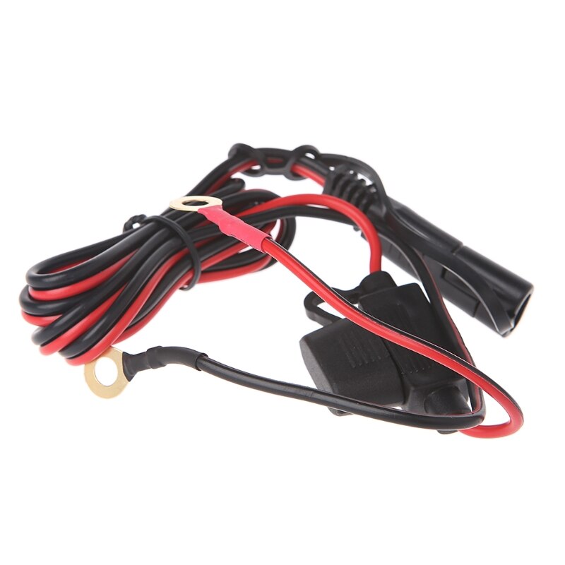Kit de cargador USB impermeable de 2.1A para motocicleta, adaptador SAE a USB + arnés de extensión