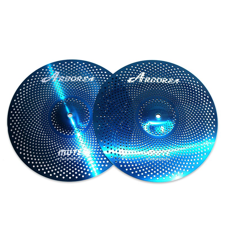 Arborea-cymbales silencieuses 14 pouces HiHat: Bleu profond