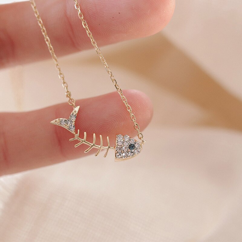 925 Sterling Silver Pin Love Fishbone Horseshoe Style Adds Charm To Exquisite Pendant Necklace: Love fishbone horses