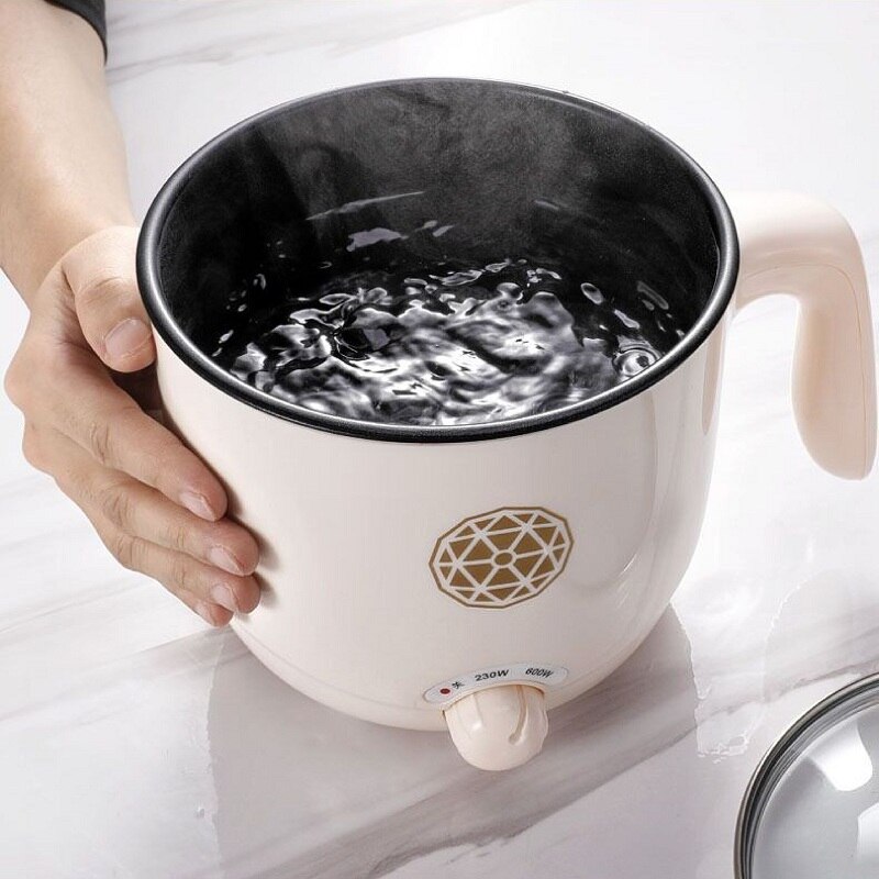 200V Multifunctional Household Electric Cooker Mini Low Power Electric Pot Student Dormitory Noodle Pot 1.5L