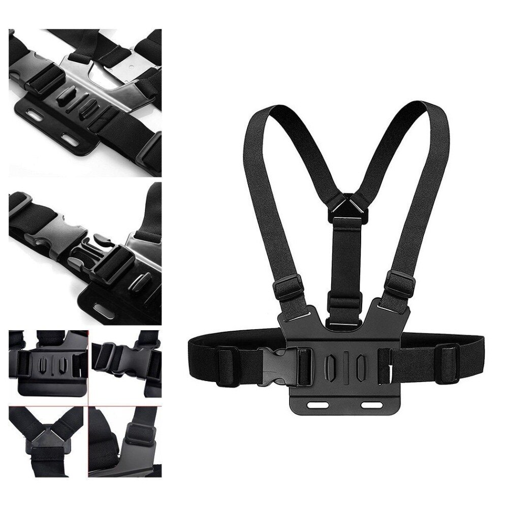 Borst Strap Mount Riem Voor Gopro Hero 7 6 5 Xiaomi Yi 4K Action Camera Borst Mount Harness Voor gopro Sjcam SJ4000 Sport Cam Fix