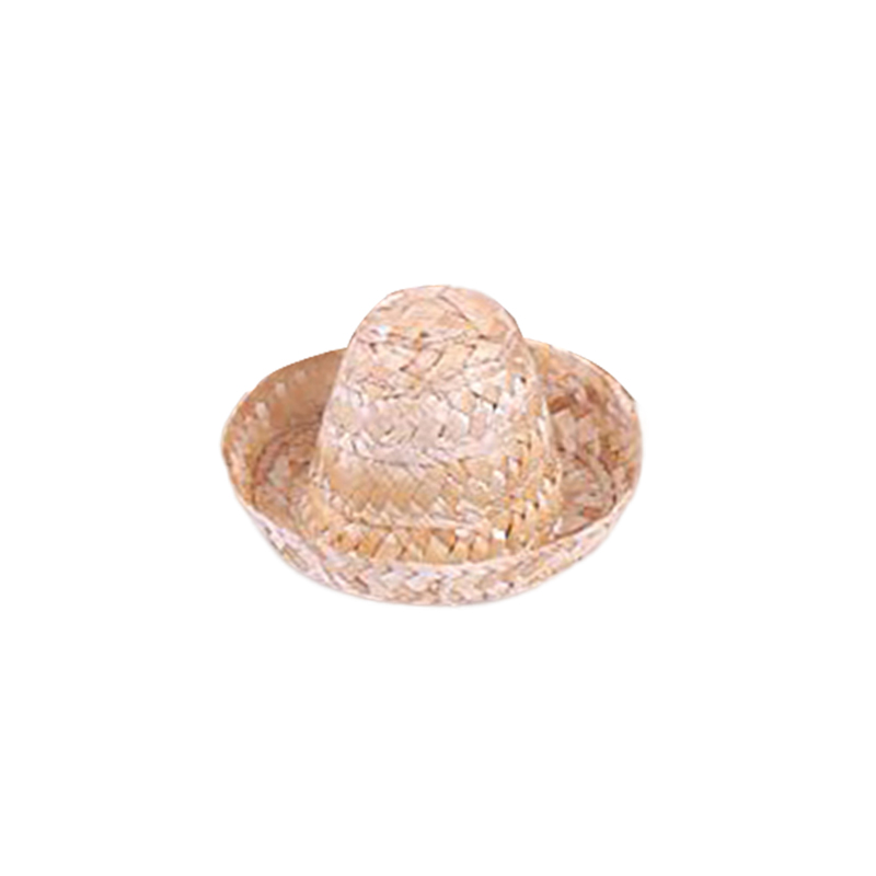 1 Mini sombrero de paja mexicano, sombrero para botella de vino tinto, sombrero tejido Natural, sombrero de paja pequeño para , accesorio para muñeca, suministros para mesa de comedor y: Color zafiro profundo