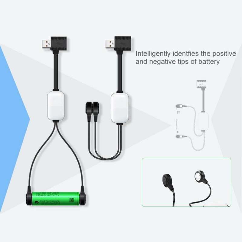 Battery Charger For Li-ion Batteries Multifunction Magnetic USB Charger Mini Charging Discharging Power Bank