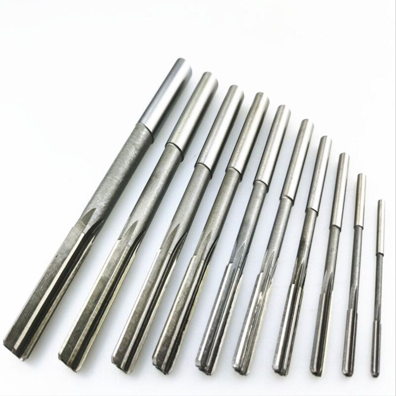 Cutting Tools Hand Reamer 1 set Machinery Reamer HSS High Speed Steel Straight Shank Reamer Set 3-4-5-6-7-8-9-10-11-12H7H8