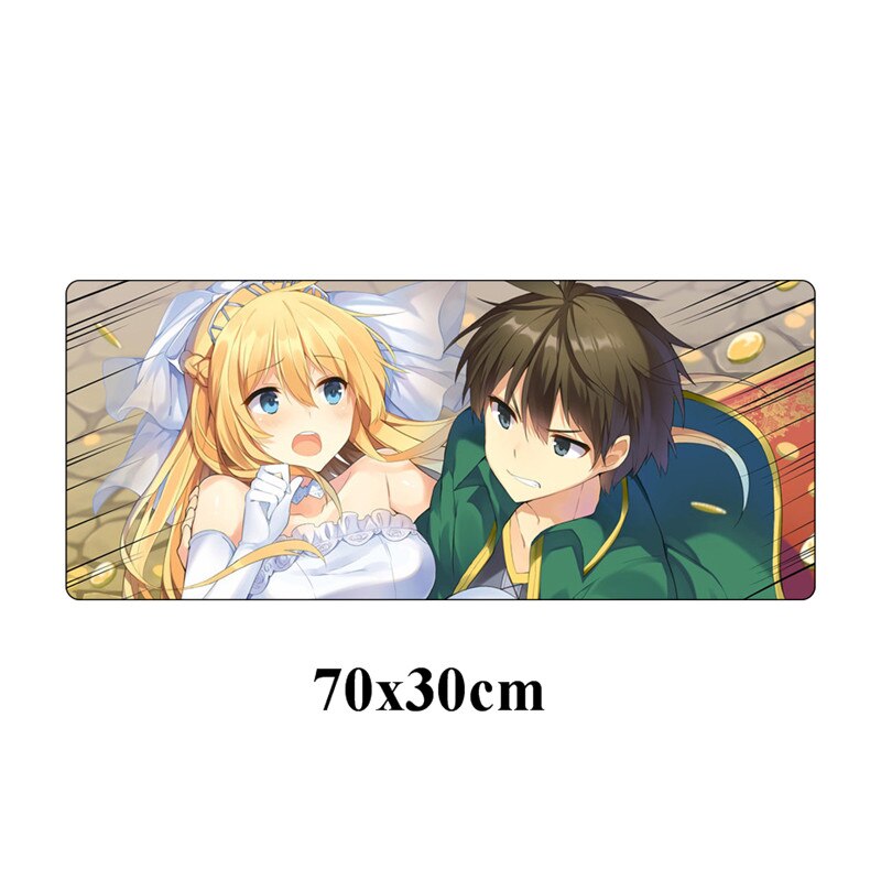 Large 70x30cm Japan Anime Konosuba Mouse Pad Laptop Desk Mouse Mat Locking Edge Rubber Computer Speed Gamer Gaming Mousepad: NO.3