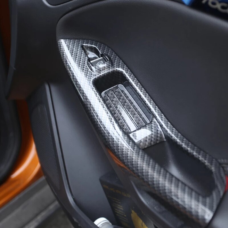 4 Stuks Carbon Abs Autoruit Lifter Panel Frame Dec... – Grandado