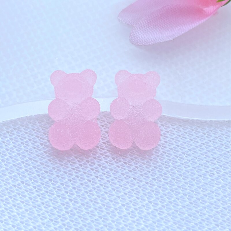 20 st söta mini flexibla björnar platta baksida hartscabochoner scrapbooking diy smycken hantverk dekoration tillbehör