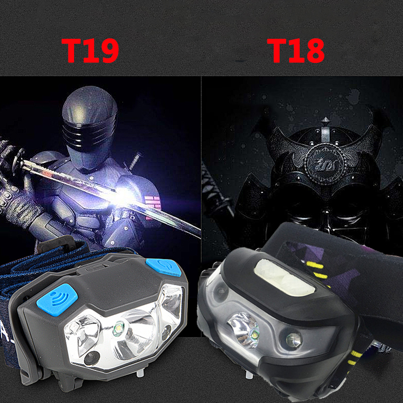 Z10 6000Lm potente linterna frontal recargable LED cuerpo Sensor de movimiento cabeza linterna de acampada lámpara con USB