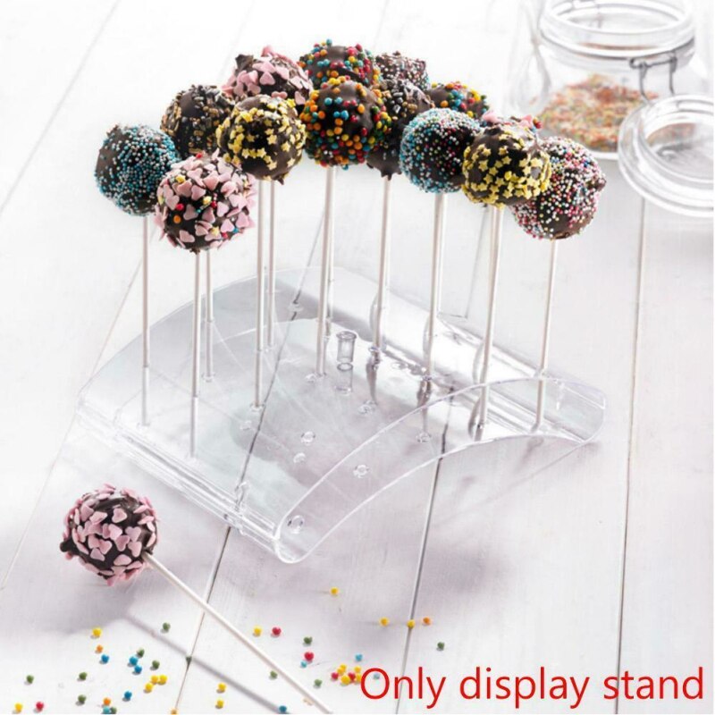 20 Gaten Cake Pop Lollipop Stands Display Houder Bases Plank U-vormige Display Keuken Gadgets