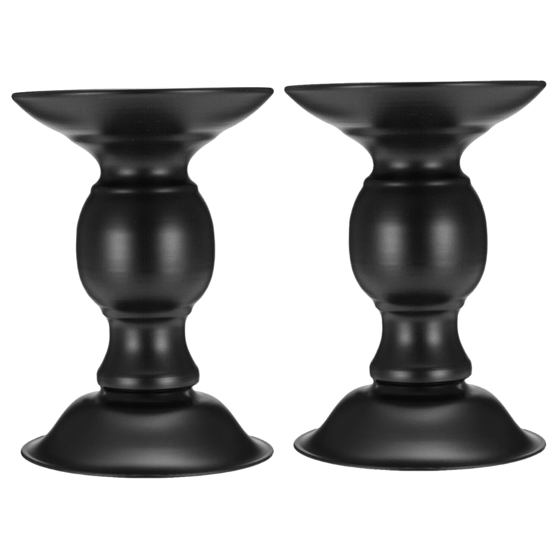 2x Vintage Kerzenhalter Bronze - Abnehmbarer Metall Kerzenständer Mit Griff