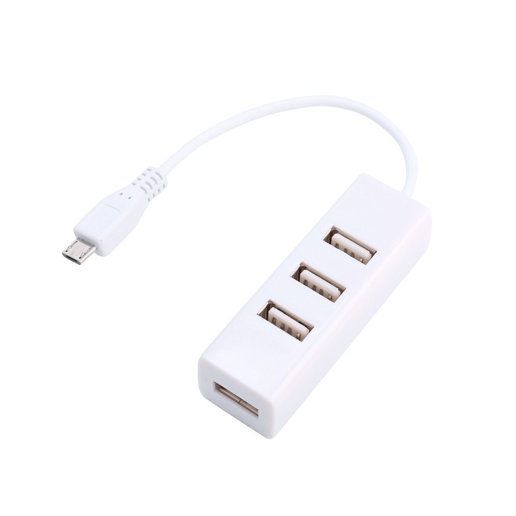 Mikro Usb Zu 4 Häfen Otg Hub Für Himbeere Null Weiß Usb Hub Computer Zubehör: Ursprünglich Titel