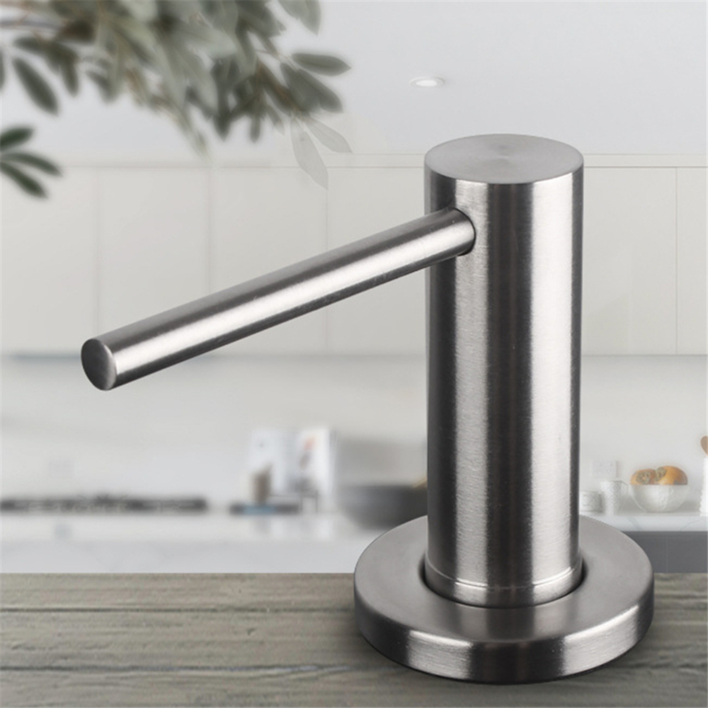 Küchenwaschmittelspender, Waschbecken, Seifenspender, Badezimmer, Flüssigseifenspender, Spülmittelspender, Pumpenkopf, Schwarz, Gold