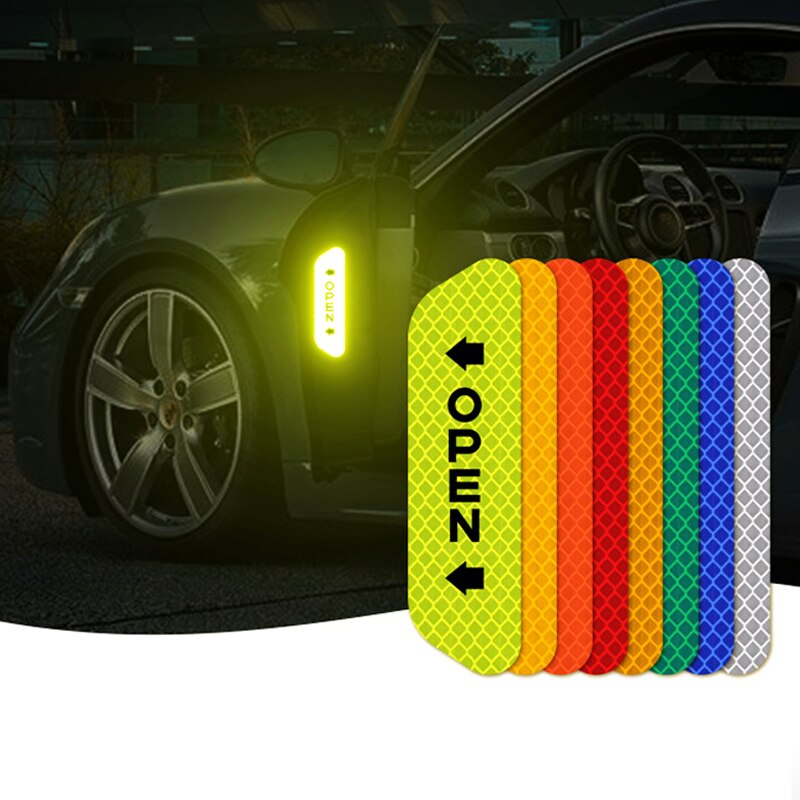Car Reflective Strips Sticker Warning Tape Night Open Door Sign Decal Anti-Collision Mark ASD88
