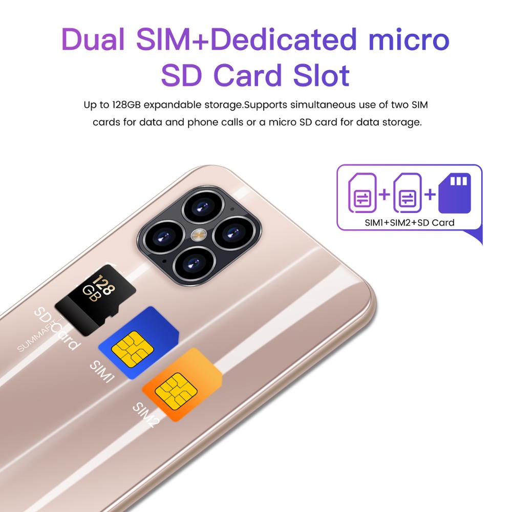 Rugum-teléfono inteligente 3G, móvil desbloqueado IP12 Mini, Pantalla Completa , Android 5,8, 1GB + 8GB de Rom, Sim Dual, 4,4